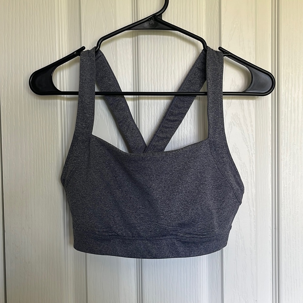 Used Old Navy Active Size Large Grey Sports Bra